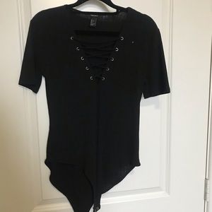 Forever 21 Lace Up Bodysuit